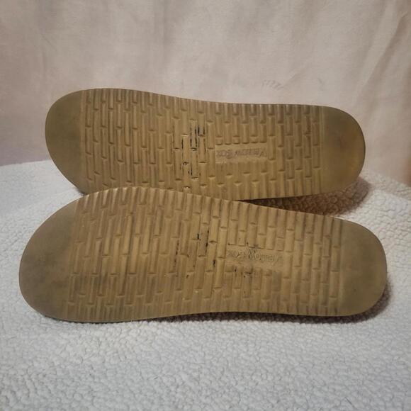 Yellow Box Brand Tan Leather w/Molded Cork Footbed and Rubber Sole - Size 8 - Picture 8 of 8